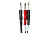 Hosa Insert Cable 1/4 in TRS to Dual 1/4 in TS 2 m