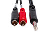 Hosa Insert Cable 1/4 in TRS to Dual RCA 3 m