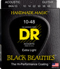 DR Black Beauties Coated Acoustic Guitar Strings Extra Light 10-48