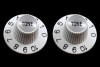 Witch Hat Tone Knobs Set of 2 White