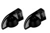 Black Pointer Knobs Set of 2