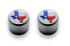 Chrome State of Texas Dome Knobs Set of 2