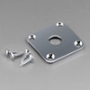 Gotoh Chrome Metal Square Jackplate for Les Paul with screws