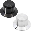 Knob - Aluminum, Set Screw, Skirted w/ Line, 1.125" Diameter