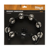 Stagg 1/2 Moon Drumset Tamborine Black