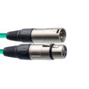 Stagg 6M/20F GREEN MIC CBL XLRf-XLRm