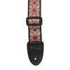 Stagg STE MANDALA RED Terylene Strap Red Mandala Pattern