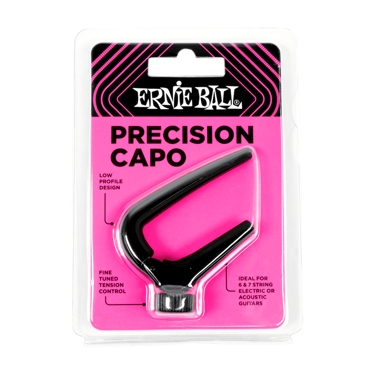 Ernie Ball Precision Capo - Black