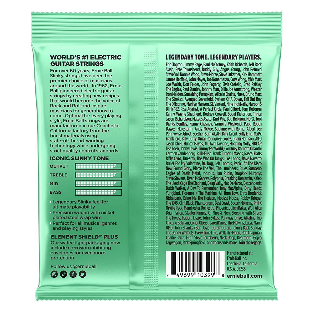 Ernie Ball Hyper Slinky Nickel Wound Electric Guitar Strings 8-42 Gauge