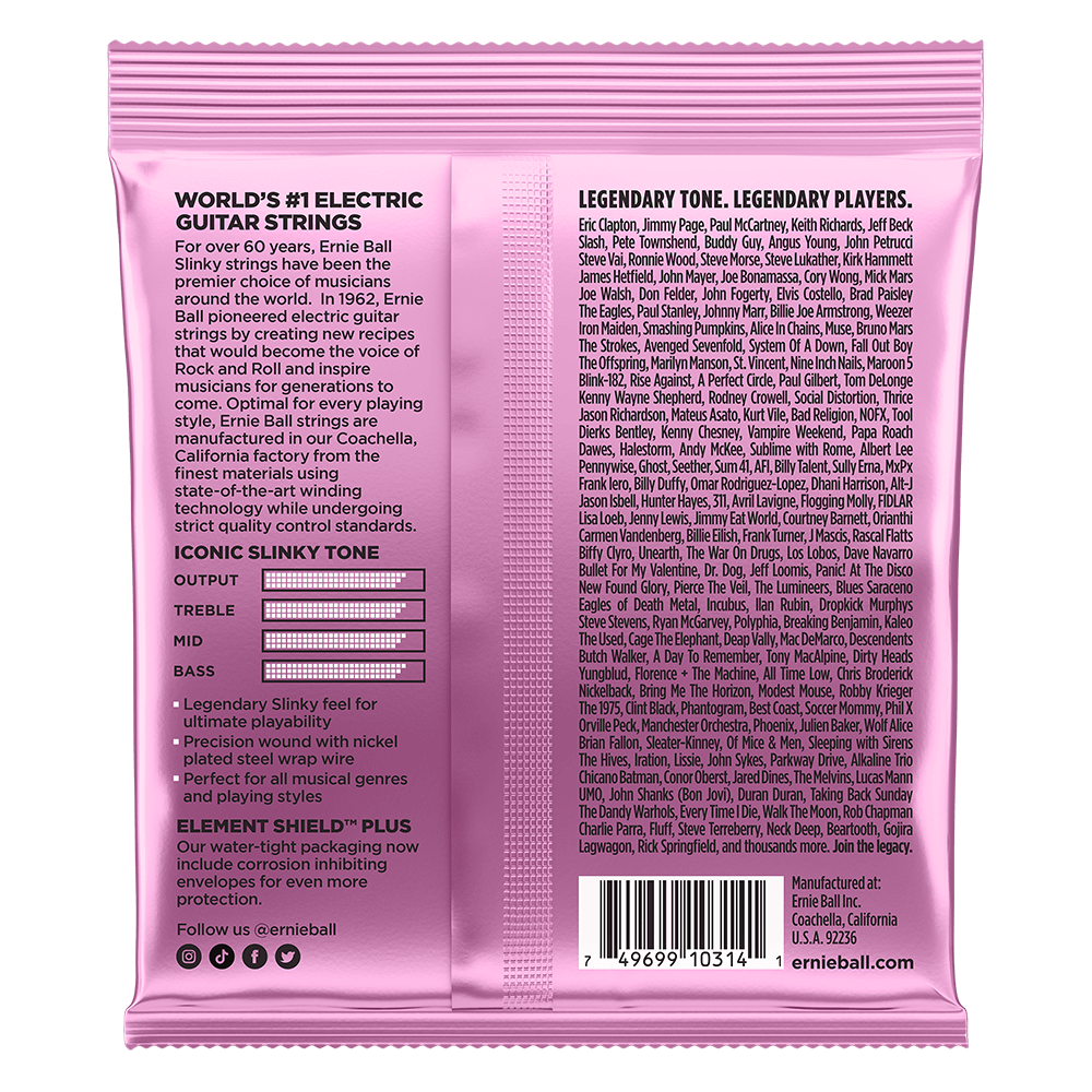 Ernie Ball Mega Slinky Nickel Wound Electric Guitar Strings 10.5-48 Gauge