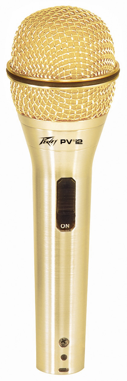 Peavey PV i 2 Dynamic Vocal Microphone with XLR Cable - Gold