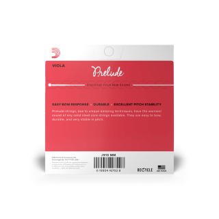 D'Addario J910 MM Prelude Viola String Set, Medium Scale, Medium Tension