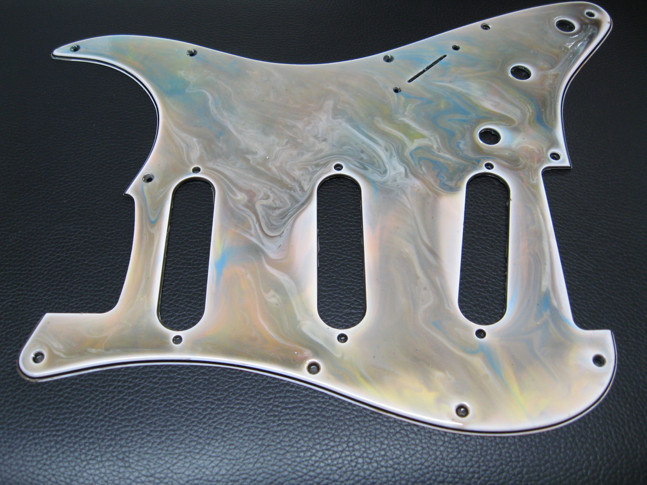 Custom Painted Stratocaster Pickguard -Smoky Saturn