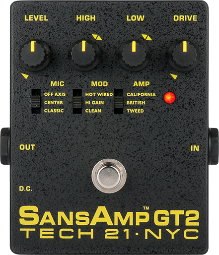 Tech 21 SansAmp GT2-Streamlinedversion of the classic w/onboard EQ