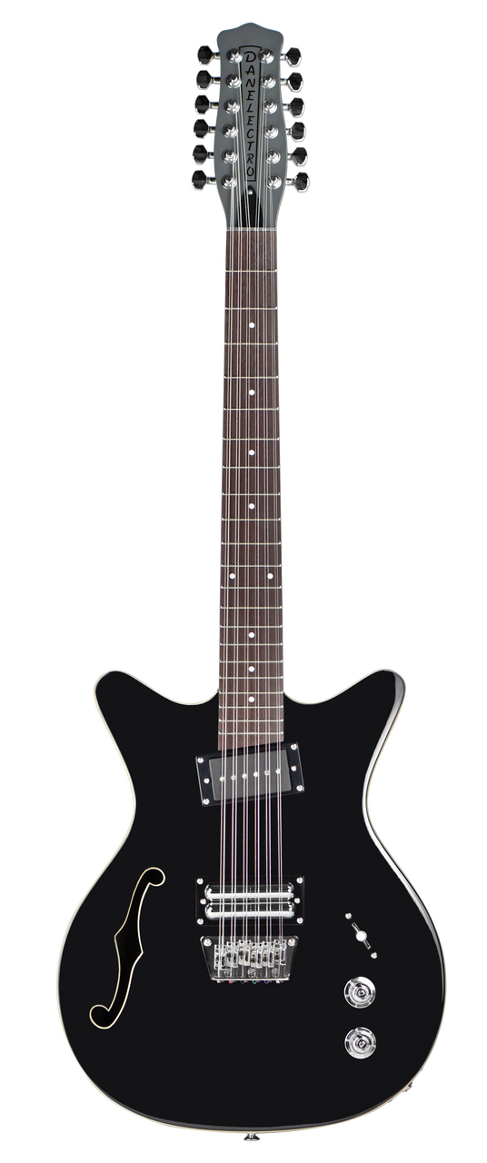 DANELECTRO FIFTY NINER 12 STRING GUITAR BLACK