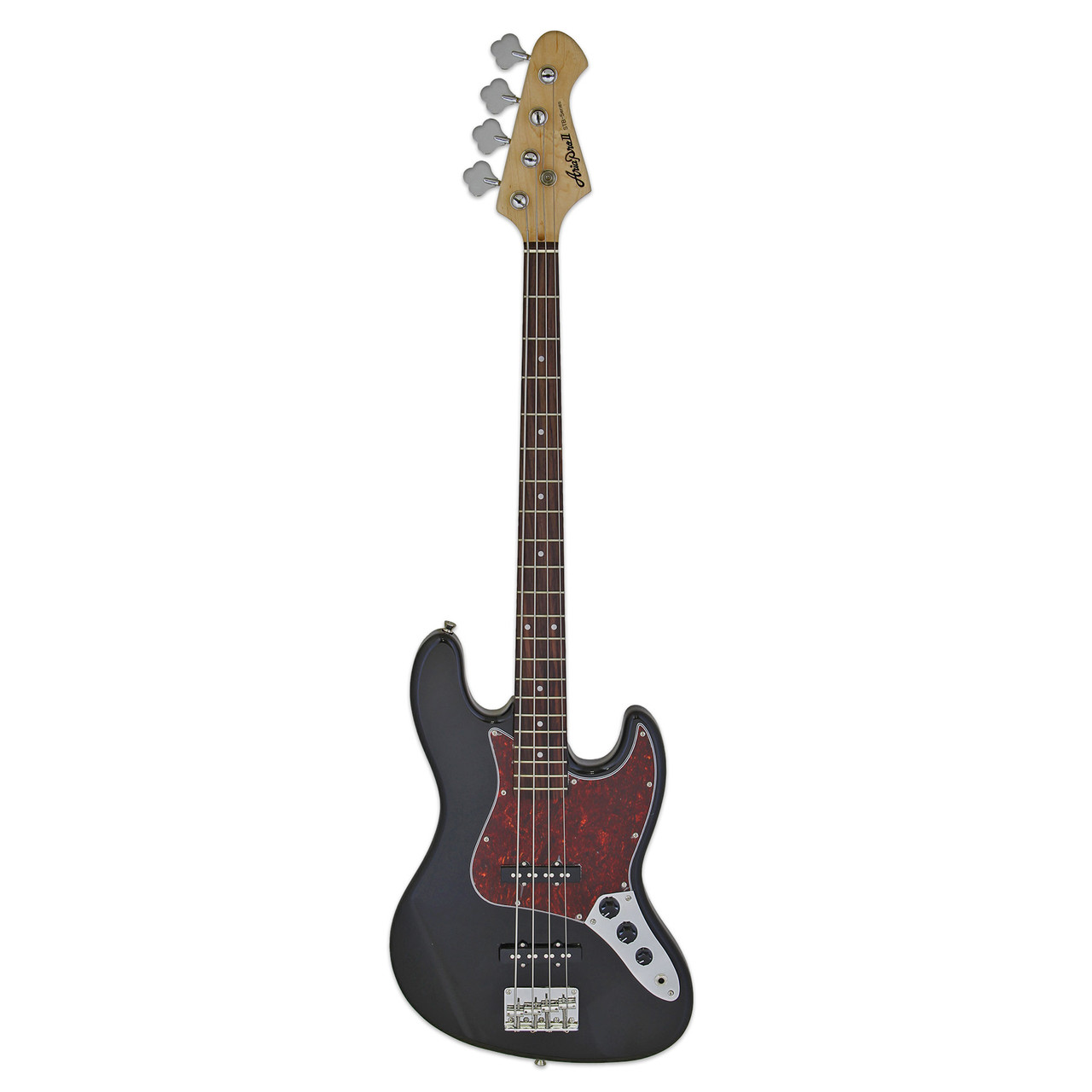 ARIA PRO II Black Electric Jazz Bass Guitar