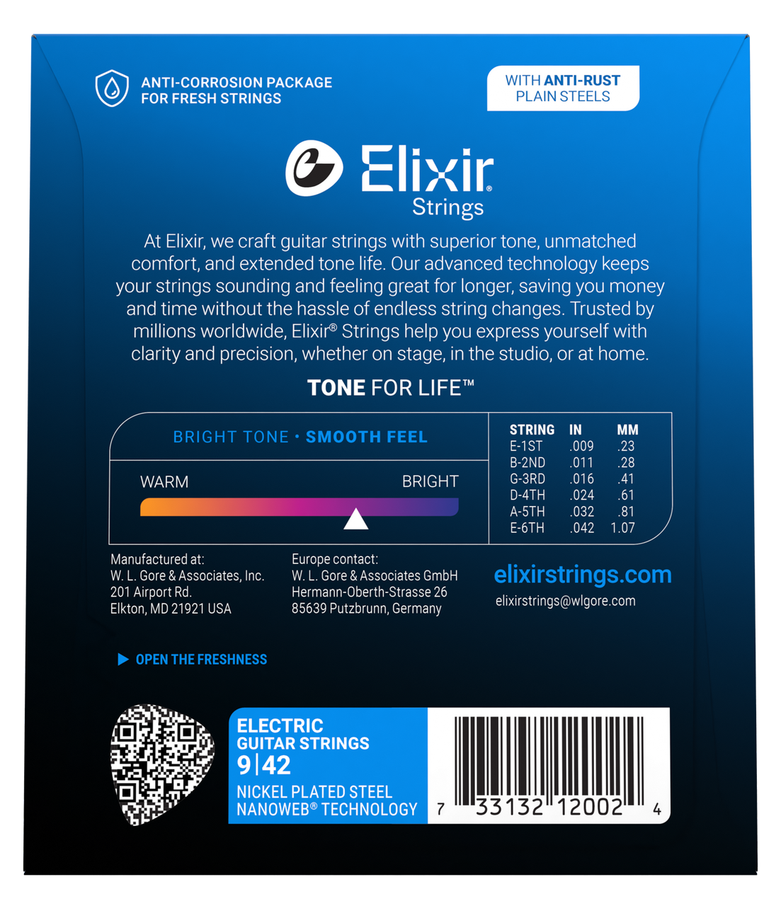 Elixir Strings Electric Guitar Strings with NANOWEB Coating, Super Light (.009 -.042)