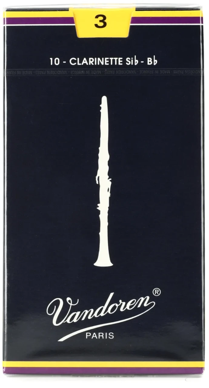 Vandoren Traditional 3 Strength Reeds 5 pack Bass Clarinet