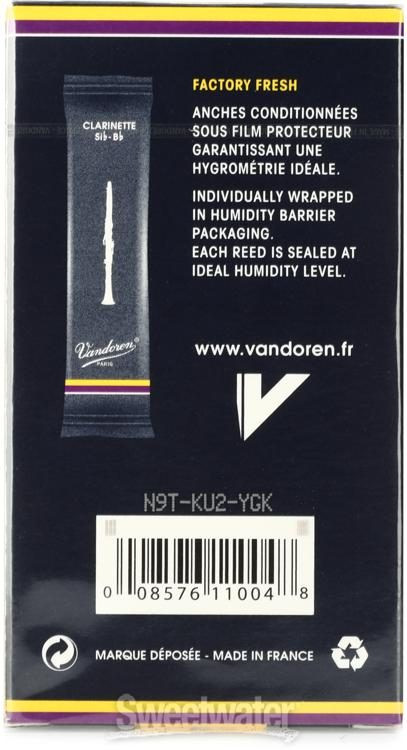Vandoren Traditional 3 Strength Reeds 5 pack Bass Clarinet