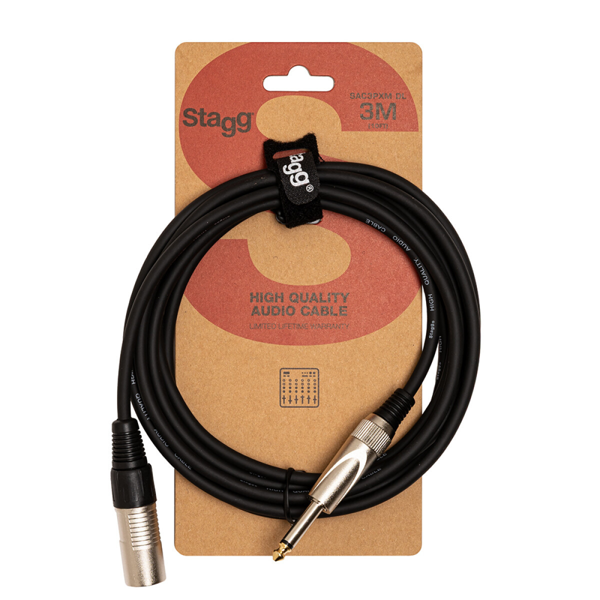 Stagg 3M/10FT AUDIO CBL DLX PLG-XLRm