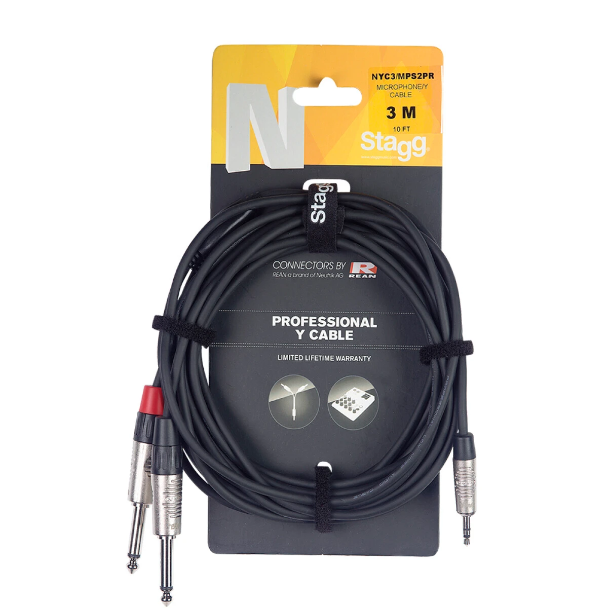 Stagg 2M/6FT SPLIT minST.PL-2PLG DLX