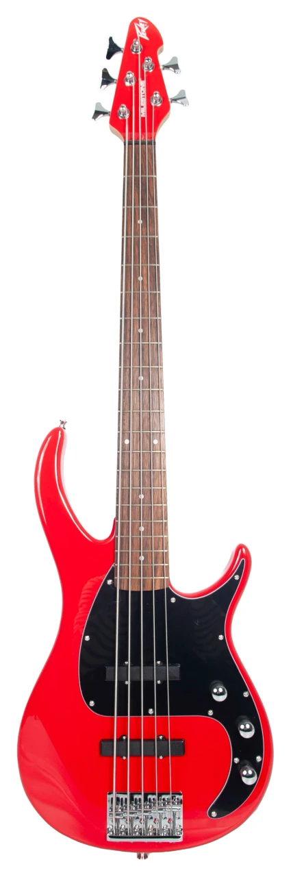 Peavey Milestone 5 Red 5 String Bass Guitar