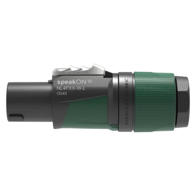 Neutrik NL4FXX-W-L 4 pole speakON cable connector