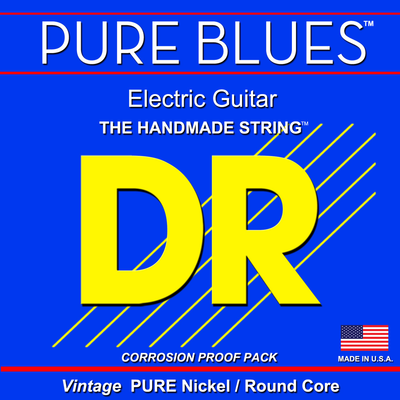 DR Pure Blues Electric Vintage Pure Nickel/Round Core 10-52 PHR-10/52  10 13 17 30 44 52