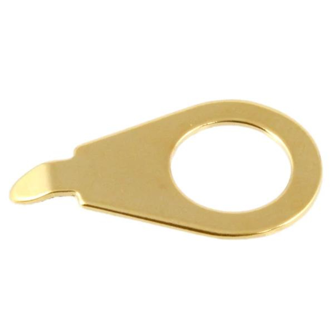 Pointer washers, vintage style 90 degree bend, sharp point (8 pcs.), Gold