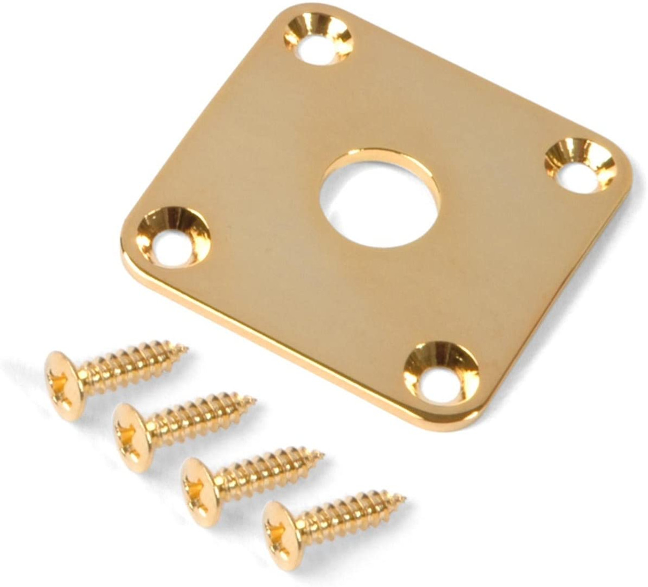 Gotoh Gold Metal Square Jackplate for Les Paul with screws