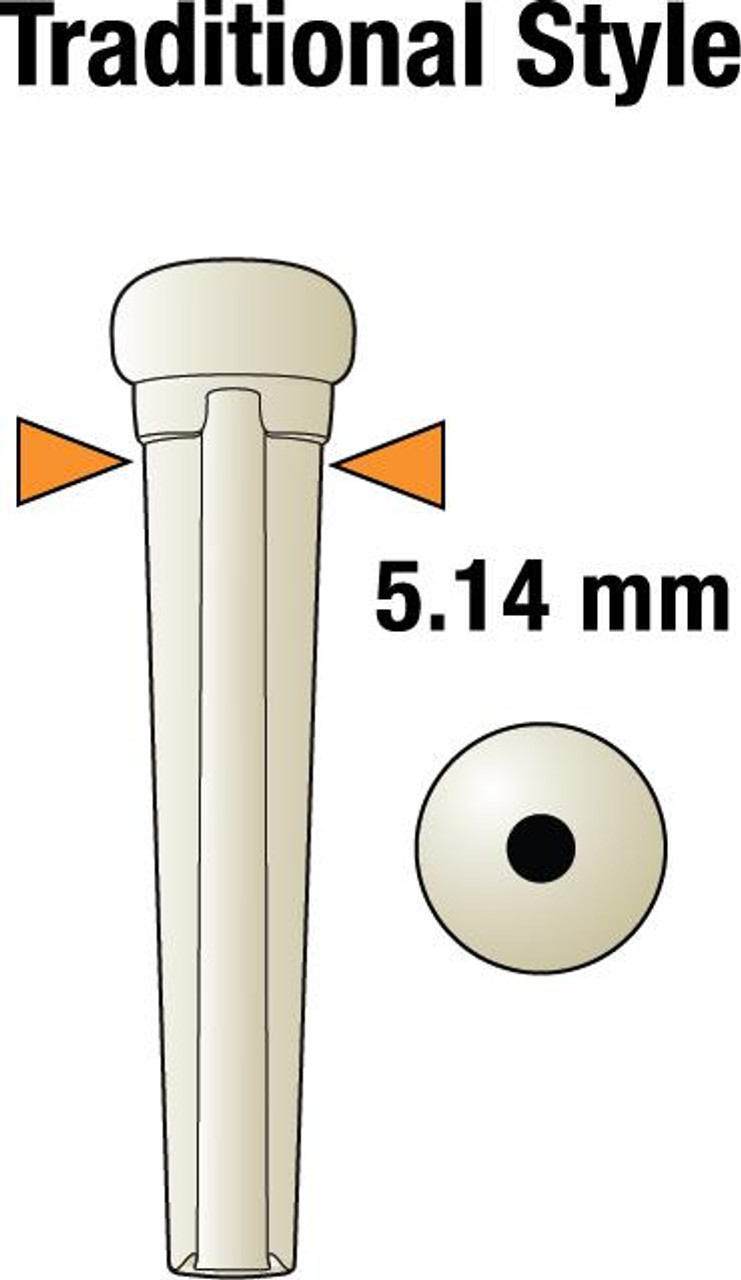 TUSQ TRADITIONAL BRIDGE PINS WHITE WITH NO DOT