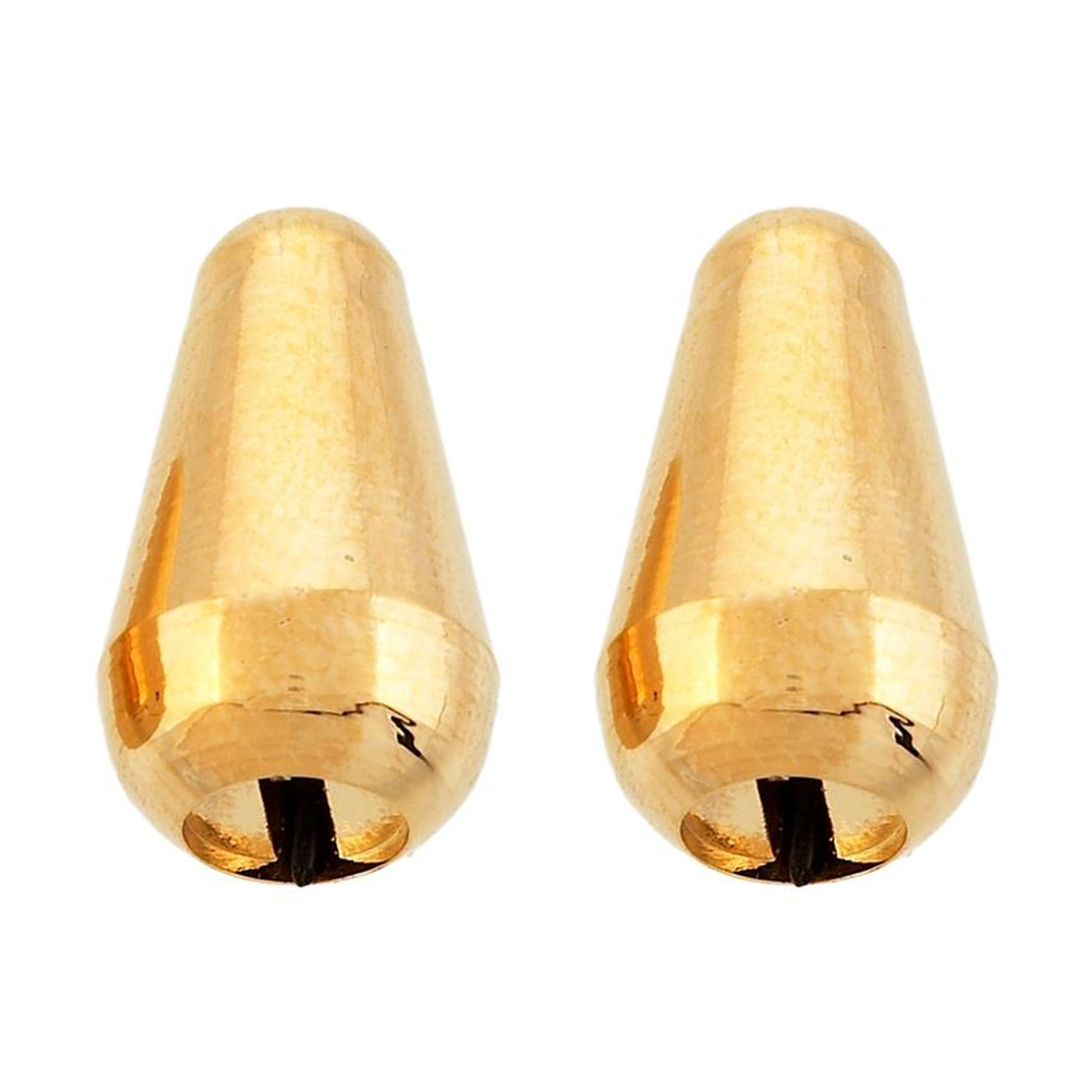 Gold Stratocaster/Strat Guitar USA Switch Tip Knobs - Set of 2