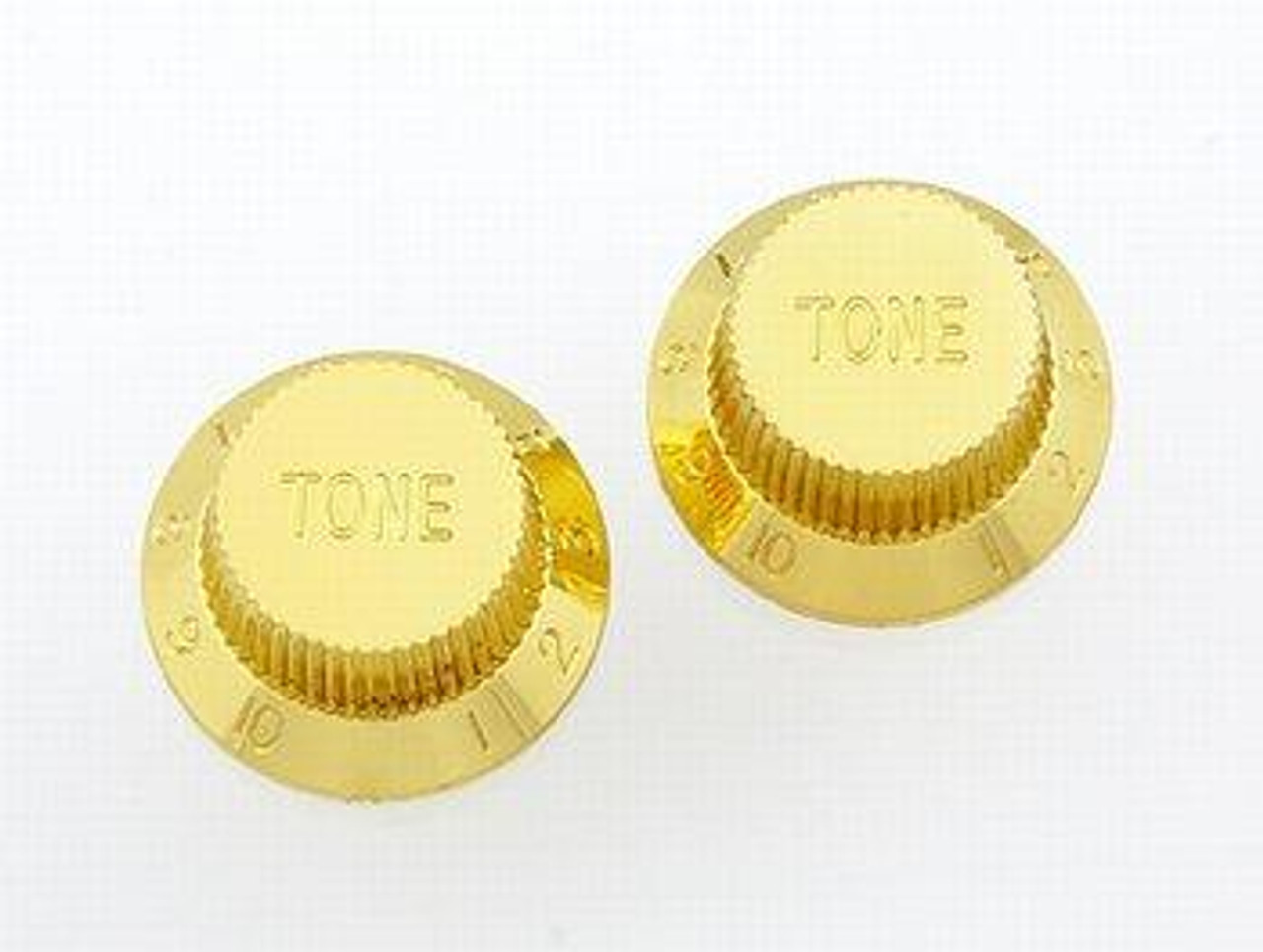 Gold Tone Knobs For Stratocaster Set of 2 Plastic
