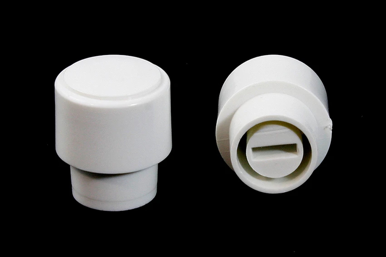 Telecaster/Tele Guitar WHITE Barrel Switch Tip Knobs - Set of 2