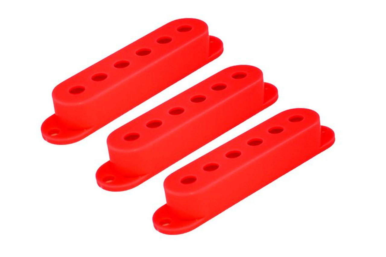 Red Pickup Covers for Stratocaster - Set of 3