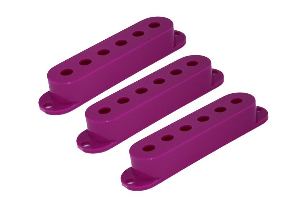 Purple Pickup Covers for Stratocaster - Set of 3