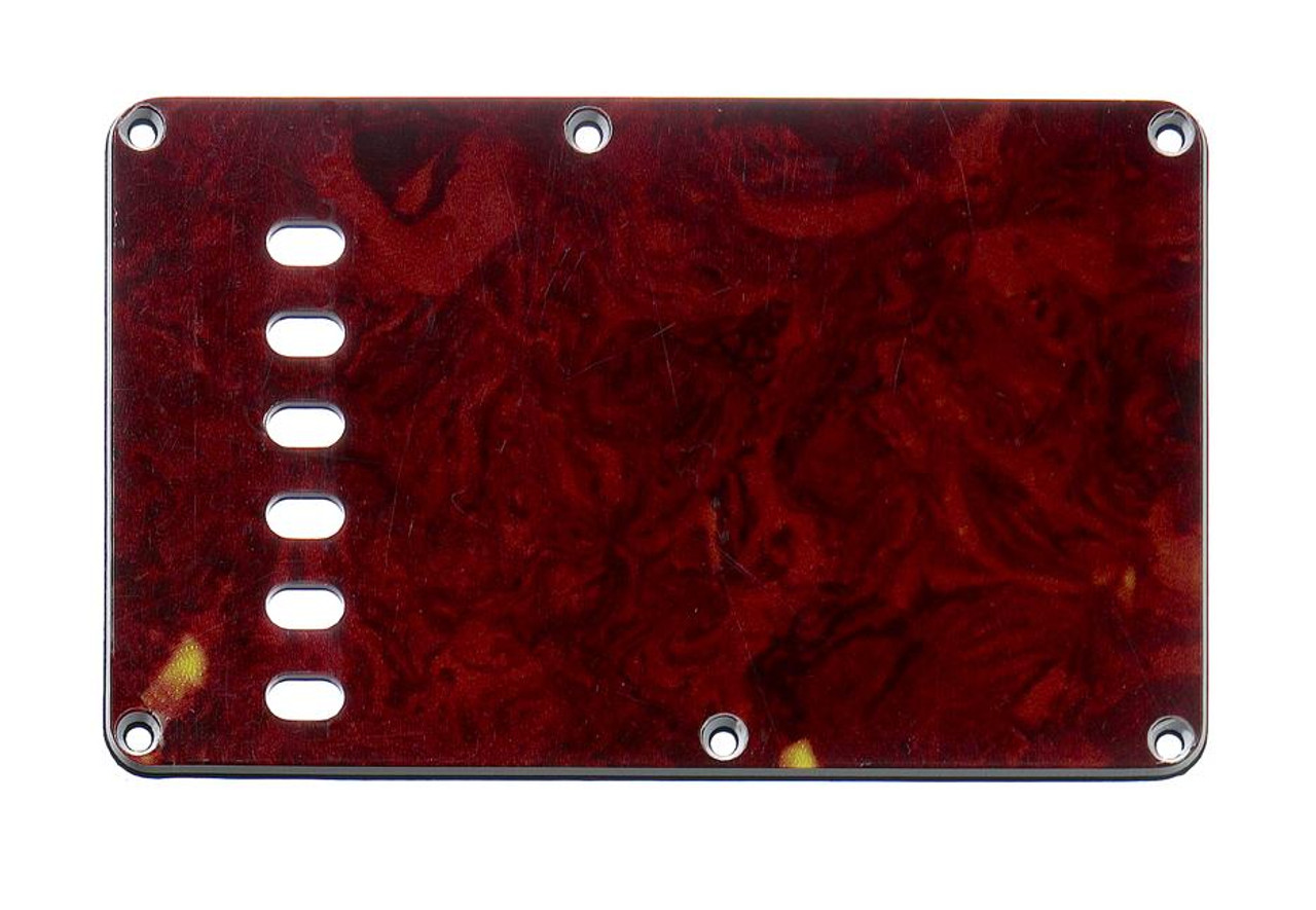 Red Tortoise 3-ply Tremolo Spring Cover Backplate