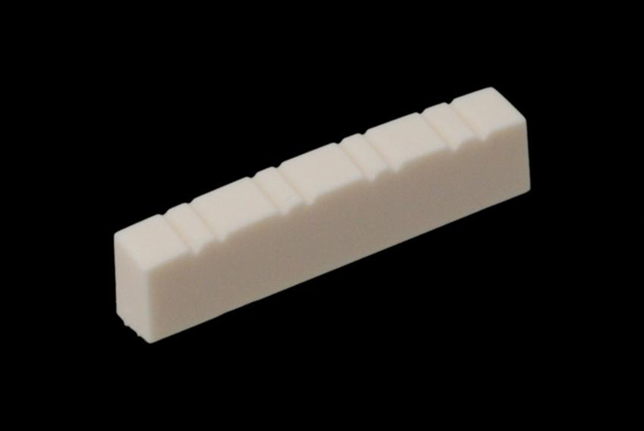 Slotted Mandolin Nut Plastic White