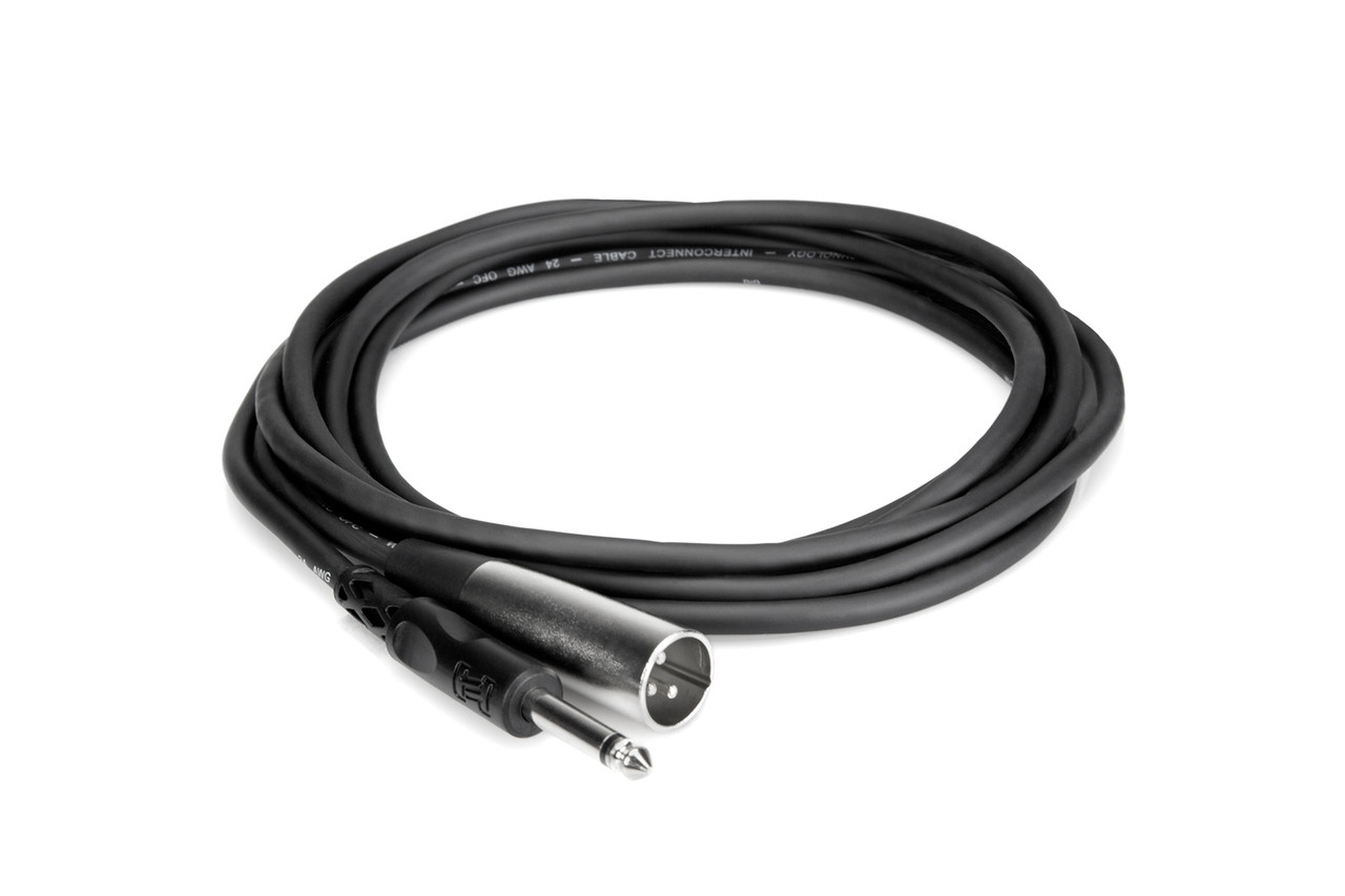 Hosa Unbalanced Interconnect 1/4 in TS to XLR3M 5 ft