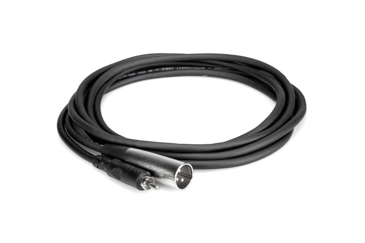 Hosa Unbalanced Interconnect RCA to XLR3M 5 ft