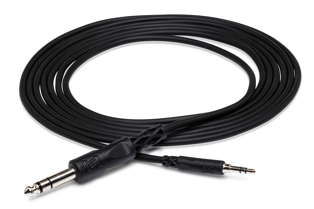 Hosa Stereo Interconnect 3.5 mm TRS to 1/4 in TRS 5 ft