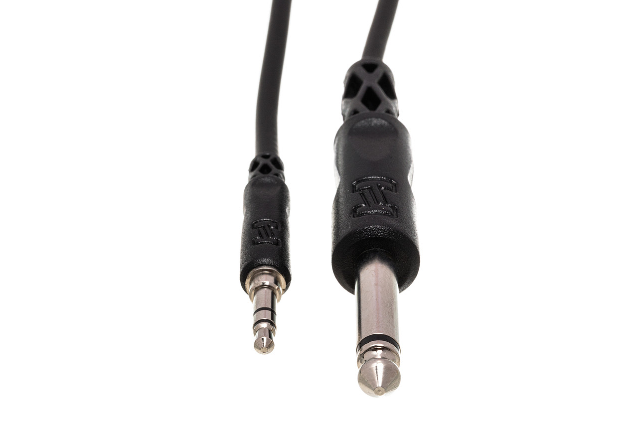 Hosa Mono Interconnect 1/4 in TS to 3.5 mm TRS 5 ft