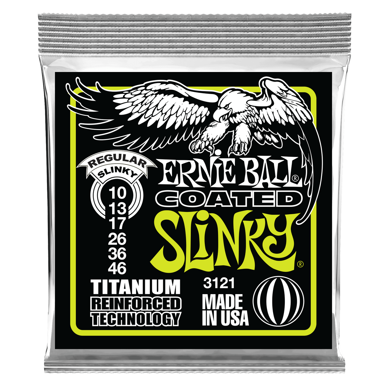 Ernie Ball Regular Slinky Coated Titanium RPS Electric Guitar Strings