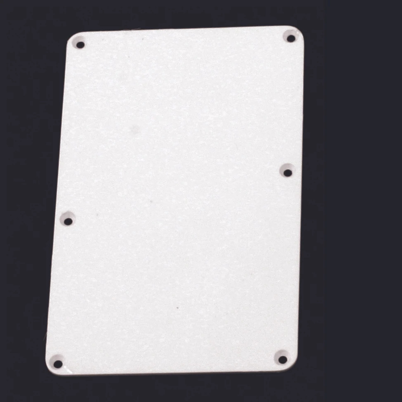 White Tremolo Spring Cover Backplate No String Holes