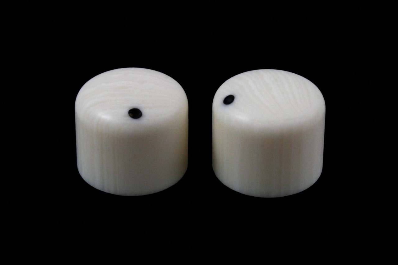 Simulated Ivory Guitar Knobs Set of 2