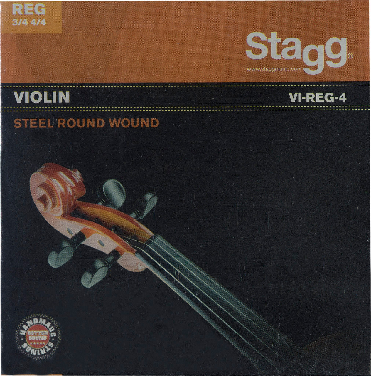 Stagg 4/4 & 3/4 Violin String Set, Steel Round-Wound, Extra Extra-Light