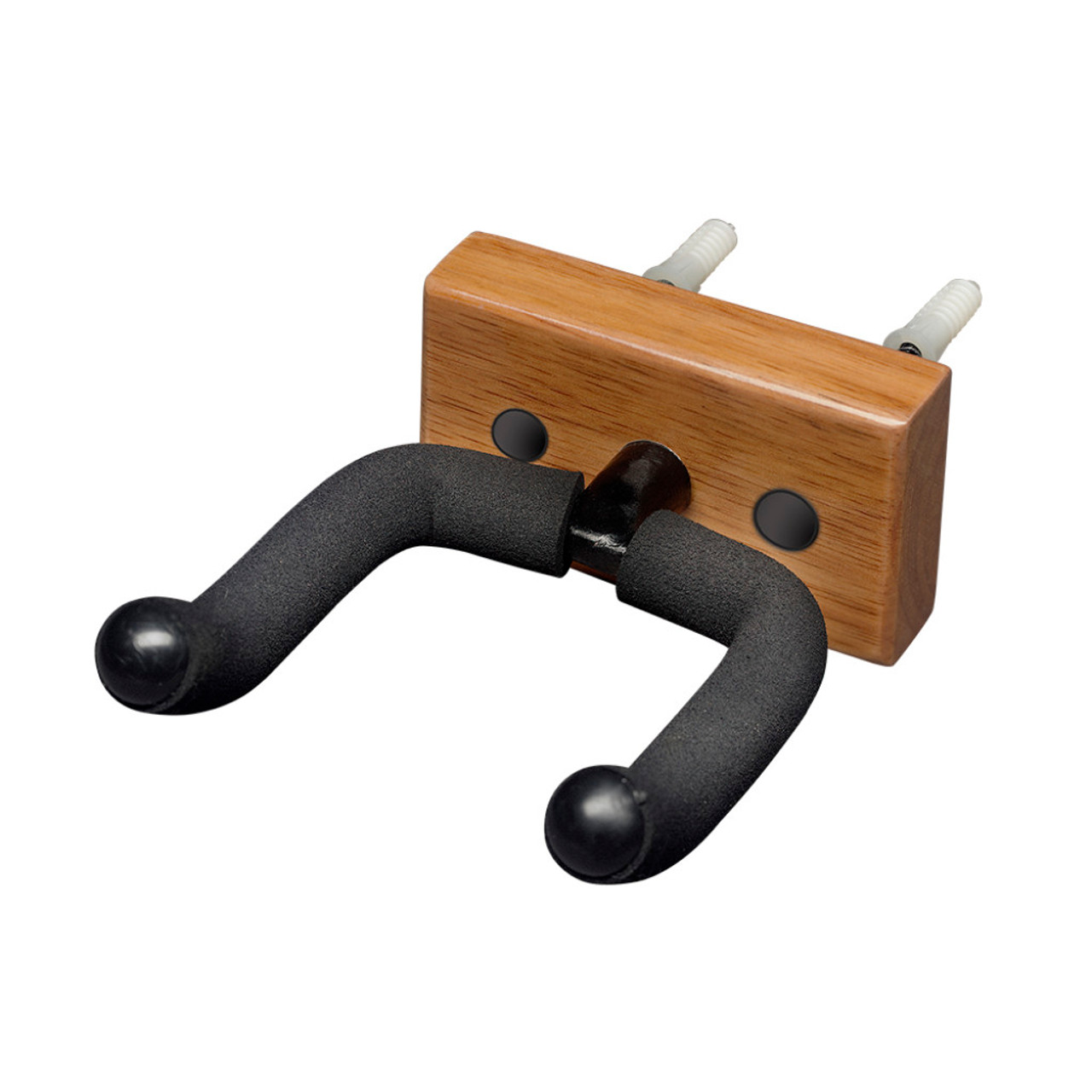 Stagg Wall-Mounted Guitar Holder with Rectangular Wooden Base