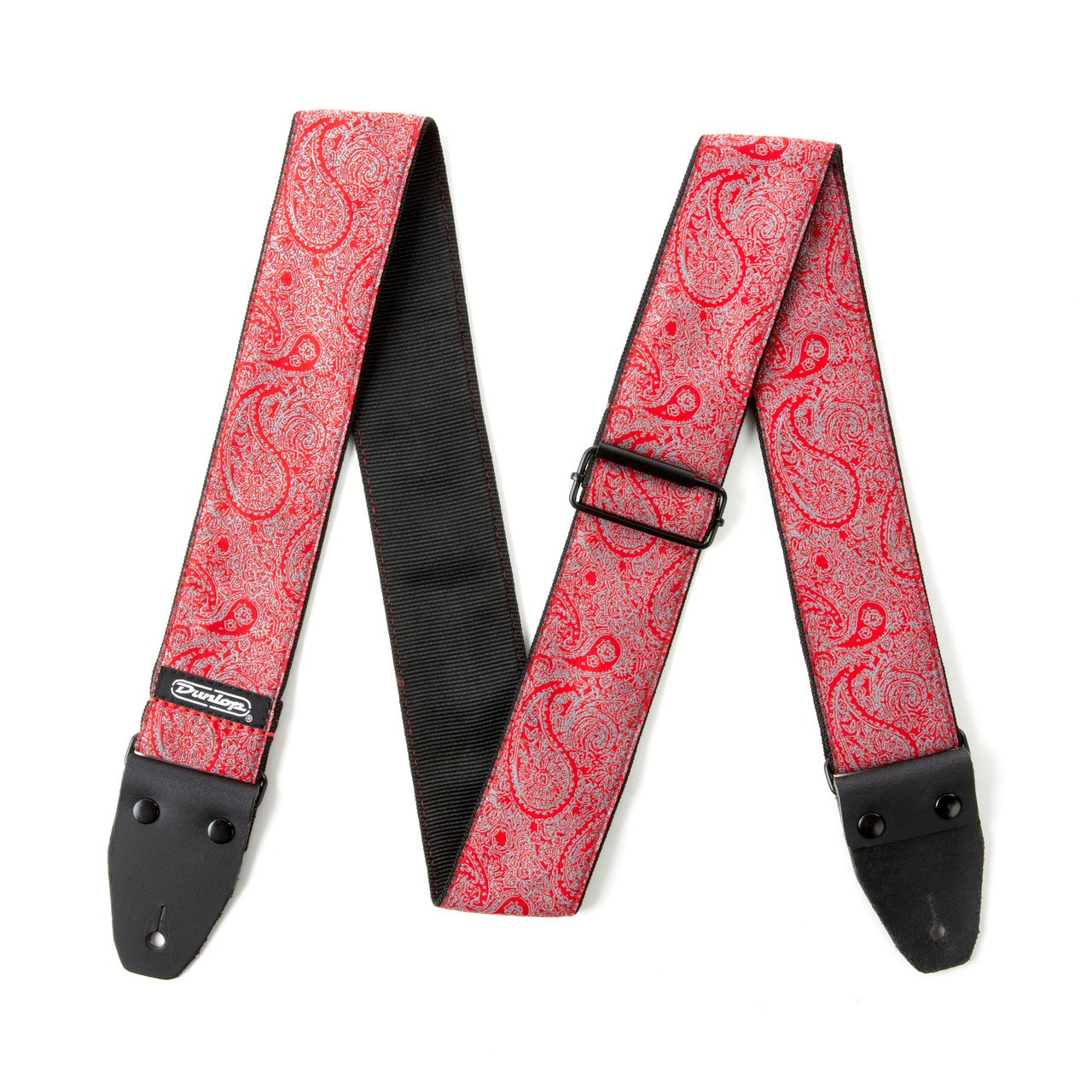 Dunlop Jacquard Paisley Red Guitar Strap