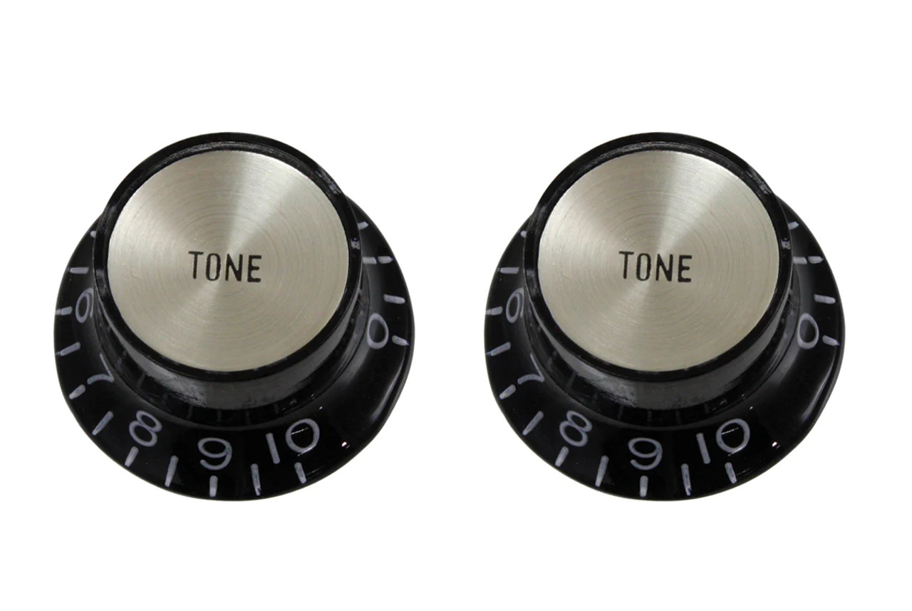 Black Tone Gold Reflector Knobs Set of 2
