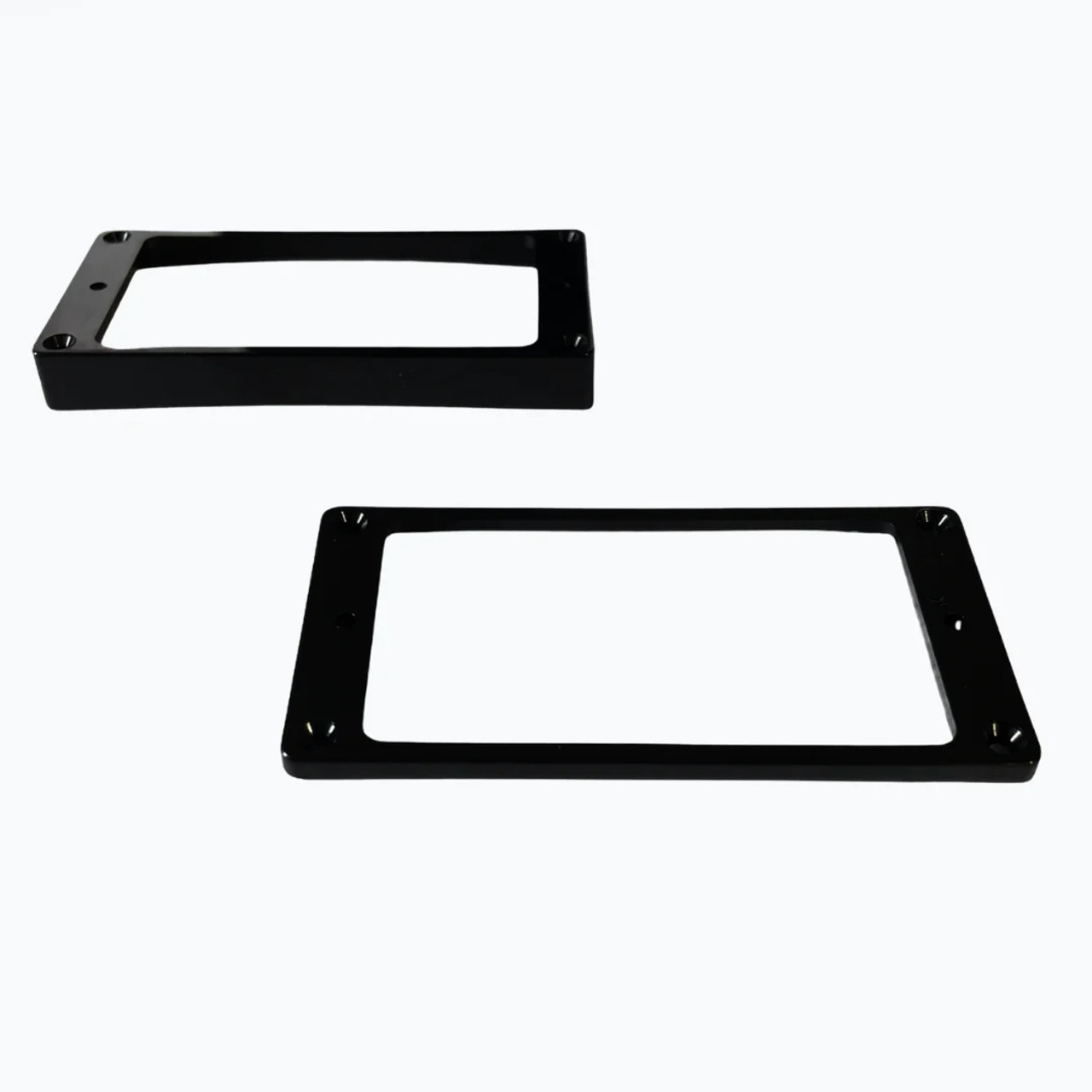 Black Curved Humbucking Pickup Ring Set for Epiphone